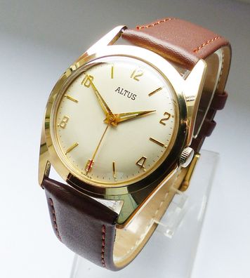 Schöne Altus Swiss Extra-Flat 17Jewels Herren Vintage Armbanduhr in Top Zustand