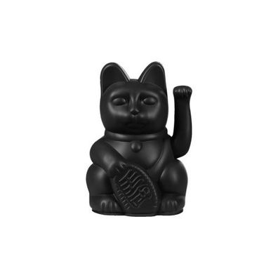 Mini Winkekatze "Lucky Cat Black"