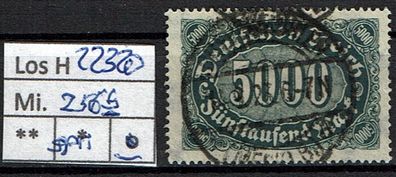 Los H22320: Deutsches Reich Mi. 256 b, gest., gepr. INFLA