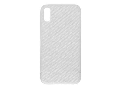 Viversis Carbon Cover Schutzhülle Apple iPhone XR Backcover Case weiß