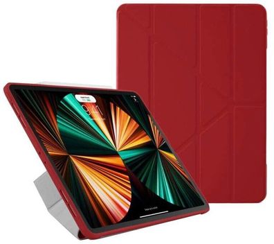 Pipetto Origami Case Tablethülle iPad Pro Hülle 12,9 Zoll 2020/2021 rot