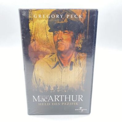 VHS Gregory Peck General MacArthur Held des Pazifik Film Neu verschweißt