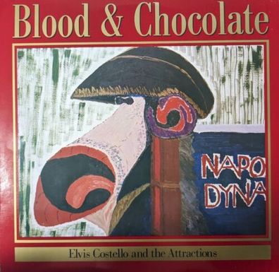 Elvis Costello & The Attractions – Blood & Chocolate LP white vinyl (VG/ VG + )