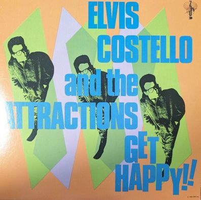 Elvis Costello & The Attractions – Get Happy! LP US PC 36347 (VG + / VG + )
