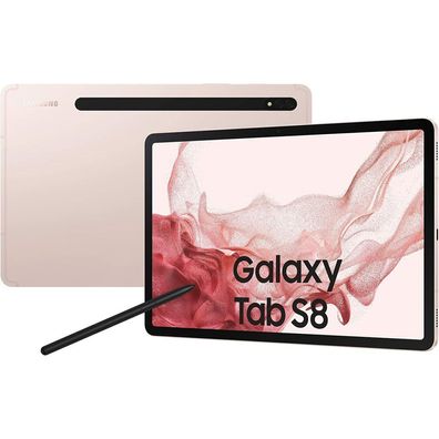 Samsung Galaxy Tab S8 5G Tablet 27,8 cm (11,0 Zoll) 128 GB pink gold