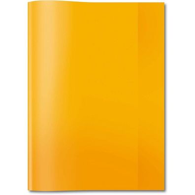 HERMA Heftumschlag transparent orange Kunststoff DIN A4