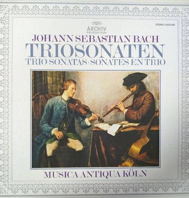 Johann Sebastian Bach - Musica Antiqua Köln - Triosonaten LP (NM/ VG + )