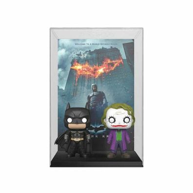 DC POP! Movie Poster & Figur The Dark Knight 9 cm