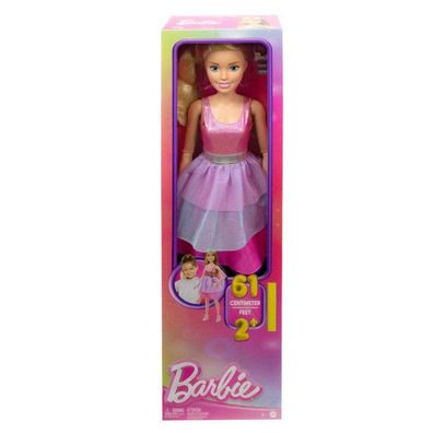 Barbie - Gro&#223; e Puppe Rosa Kleid