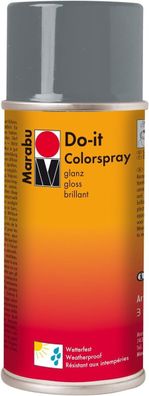 Marabu do it Sprühfarbe Sprühdose 150ml Farbe Lack Glanz Grau 978 Color Hobby