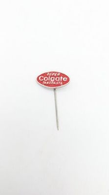 Vintage Pin Anstecknadel Super Colgate Zahnpasta Holland