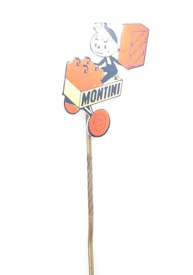 Vintage Pin Anstecknadel Montini Spielzeug