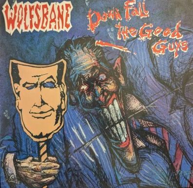 Wolfsbane – Down Fall The Good Guys LP (VG + / NM)