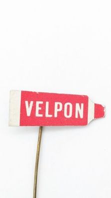 Vintage Pin Anstecknadel Velpon Kleber Tube