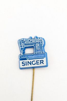 Vintage Pin Anstecknadel Singer Nähmaschine