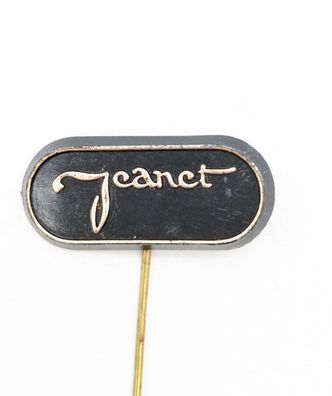 Vintage Pin Anstecknadel Jeanet