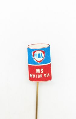 Vintage Pin Anstecknadel FINA Motor Oil