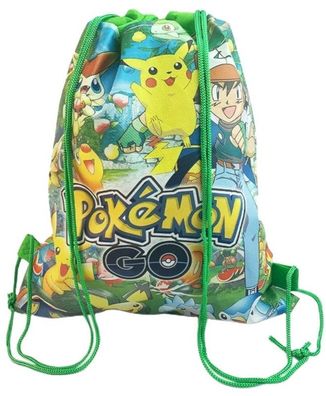 Grüne Kinder Pikachu Schuhbeutel - Pokemon Go Turnbeutel Sporttaschen Sportbeuteln