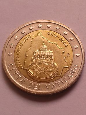2 euro 2004 Vatikan 75. Jahrestag Gründung des Staates Petersplatz - lose