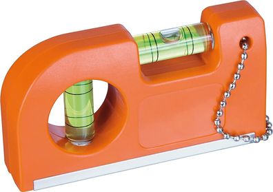 Blanko Wasserwaage mit Magnet und Clip 2er-Set