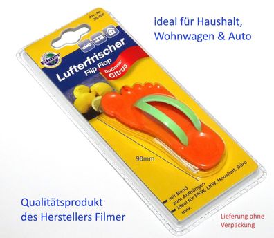 Flip Flop Design Lufterfrischer Sommerduft Zitrone Haushalt Wohnwagen & Auto