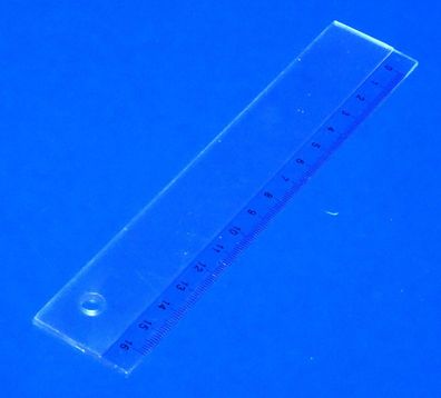 15cm Lineal Kunststoff transparent
