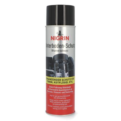 Nigrin Unterbodenschutz 500ml SprayDose Bitumen Schwarz Korrosionsschutz Auto