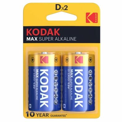 Kodak Max Alkaline Batterien D Mono 2er Pack