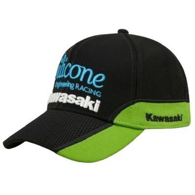 Silicone Kawasaki Grüne Team Cap - Racing Caps Kappen Snapback Caps Mützen