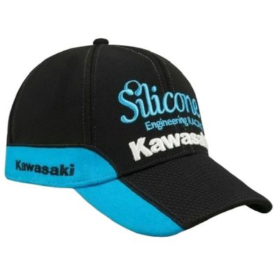 Silicone Kawasaki Blaue Team Cap - Racing Caps Kappen Snapback Caps Mützen