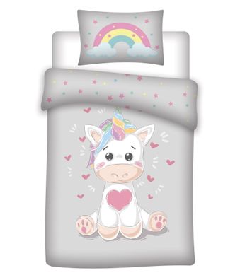 Unicorn Baby Bettbezug - 100 x 135 cm - Multi
