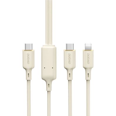 Ladekabel Dudao L7SF 2in1 Kabel USB-C - USB-C / kompatibel mit iPhone 100W 1,2m - ...