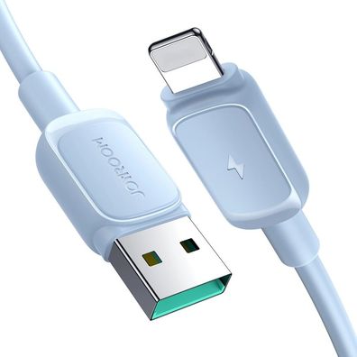 Datenkabel 1,2 m Joyroom USB-Kabel - USB TPE Ladekabel Blau - Spannung bis zu 3 A