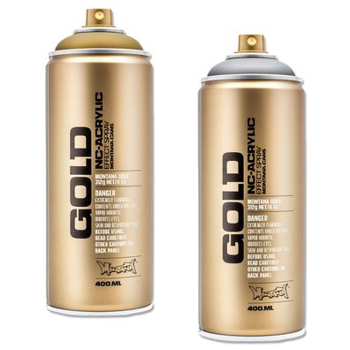 Montana Cans GOLD Metallic Matt Spray 400ml (Farbauswahl) - Farbton: ...