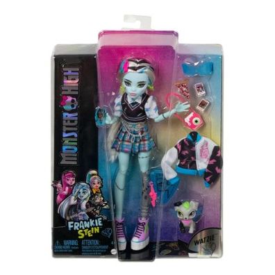 Mattel - Monster High Frankie Stein Doll With Blue And Black Streaked Hair - Matte...