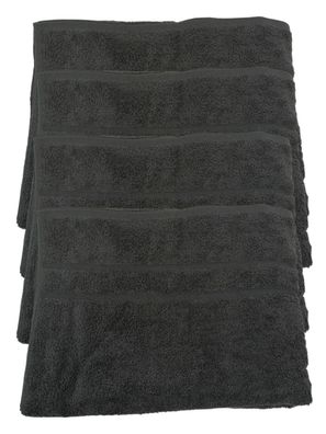 4x Handtuch Badetuch Duschtuch 100x150cm Grau Anthrazit, 100%Baumwolle