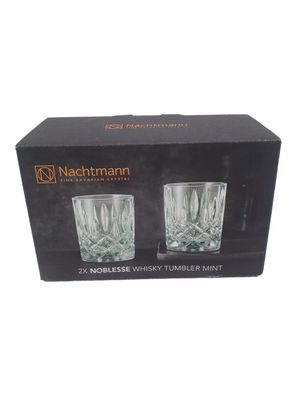 2er Set Nachtmann Noblesse Colours Whiskyglas Whiskybecher Mint Kristallglas