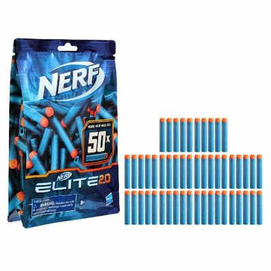 Nerf Elite 2.0 50er Dart Nachfüllpack, Nerf Gun (blau/ orange)