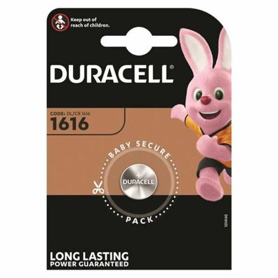 Duracell Dl1616 3v Lithium Button Cell Battery 1 Pack Metallic