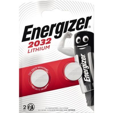 Energizer Button Cell Battery 3v Cr2032 / Dl2032 - Blister Of 2 Pieces