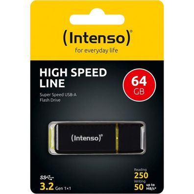 Intenso USB 64GB Highspeed LINE bk 3.1 - Intenso 3537490 - (PC Zubehoer / Speicher)