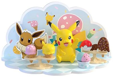 Pikachu 3D Actionfigur mit 9,5 cm Pokeball und Kleinen Zubehörteilen für Pokémon-Fans