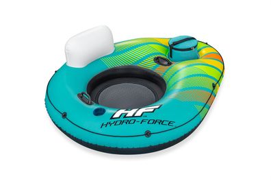 Hydro-Force™ Alpine Schwimmring mit Rückenlehne & Kühltasche 169 x 137 cm