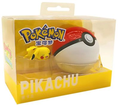 Neu! Pikachu Go 3D Actionfigur mit 9,5 cm Pokeball und Kleine Zubehörteilen in Box