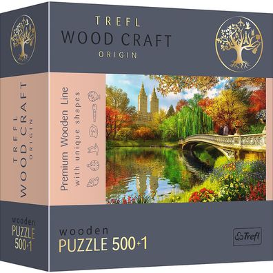 Trefl 20157 Wood Craft Dominic Davison Central Park 500 + 1 Holzpuzzle