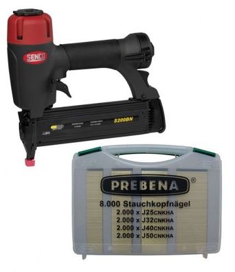 Senco Stiftnagler S200BN 15-50mm für 18BL Stauchkopfnägel AX + Prebena J-Box 2XR-J50
