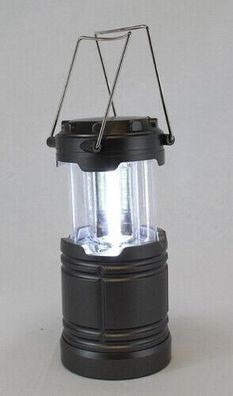 COB LED Campinglaterne Outdoorlicht Outdoorlampe 260 Lumen silber