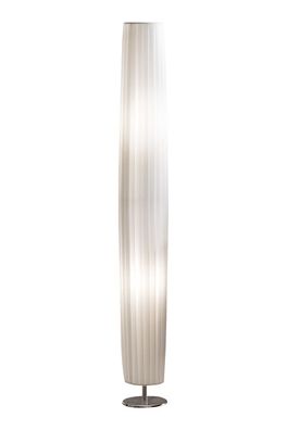 Stehlampe Metall Weiß Chrom