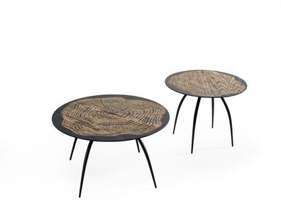 Luxus Design Couchtische Schwarz Runder Tische Wohn Zimmer Beistell Neu