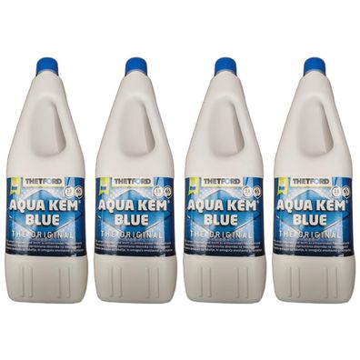 9,04EUR/1l 4 x Thetford Aqua Kem Blue Sanit?rfl?ssigkeit WC Zusatz 2 Liter
